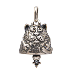 Подвес серебряный "Кот"