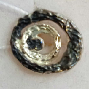 Серьга серебряная