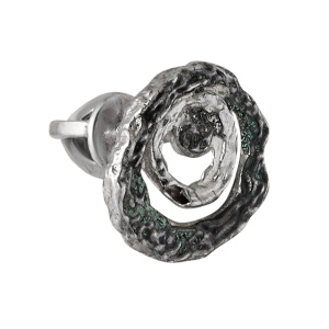 Серьга серебряная