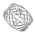 Кольцо  серебряное "Сеточка" с бриллиантом