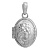Медальон серебряный с бриллиантом